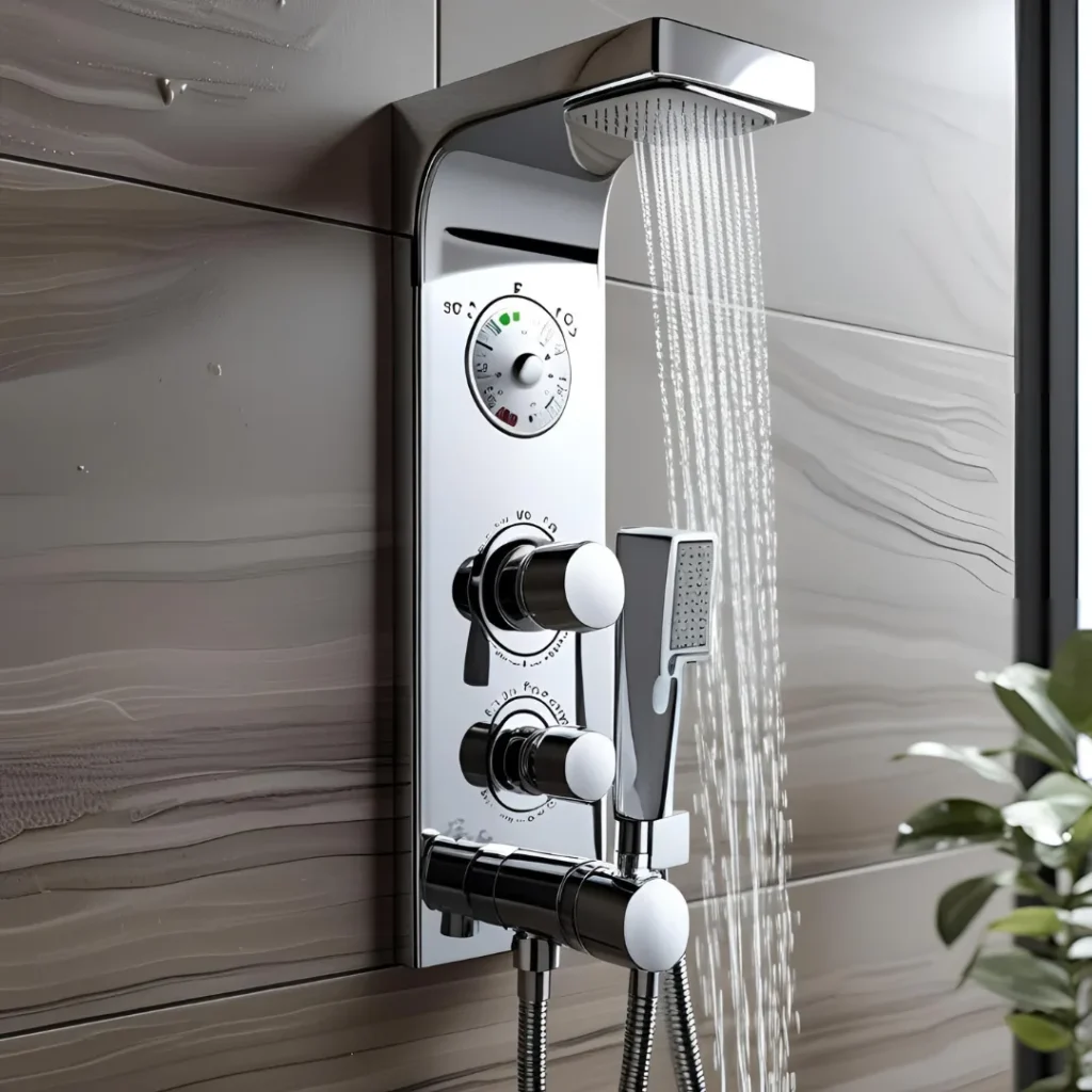 Thermostat Duschsystem Temperaturkontrolle ideale Duschtemperatur Komfort Energiesparen
